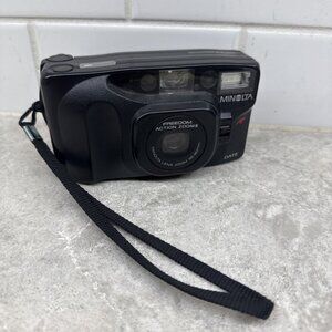 Minolta Freedom Action Zoom II AF Point & Shoot 35mm Film Camera w Zoom. Works!